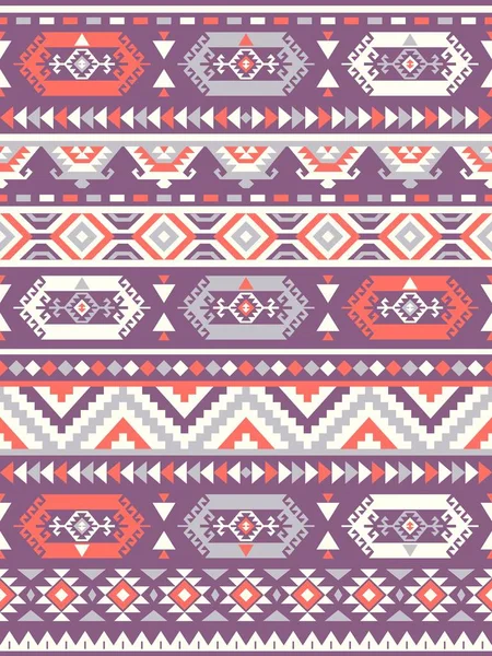 Textures Sans Couture Motif Ethnique Couleurs Orange Violette Tirage Géométrique — Image vectorielle