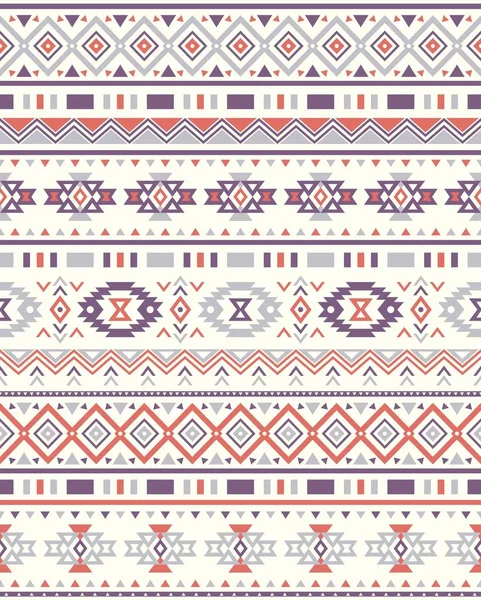 Textures Sans Couture Motif Ethnique Couleurs Orange Violette Tirage Géométrique — Image vectorielle