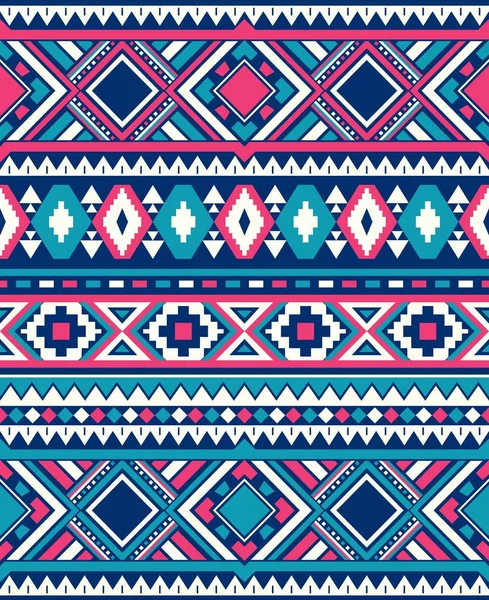 Zökkenőmentes Etnikai Minta Textúrák Absztrakt Navajo Geometrikus Nyomtatás Rusztikus Dekoratív — Stock Vector