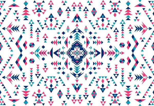 Seamless Ethnic Pattern Textures Abstract Navajo Geometric Print Rustic Decorative — 스톡 벡터