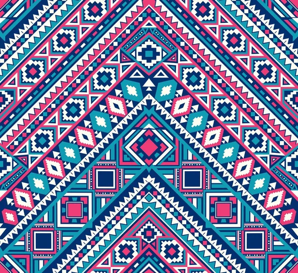 Nahtlose Ethnische Mustertexturen Abstraktes Navajo Geometrisches Print Rustikales Dekoratives Ornament — Stockvektor