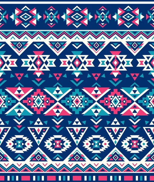 Naadloze Etnische Patroon Texturen Abstract Navajo Geometrisch Print Rustiek Decoratief — Stockvector