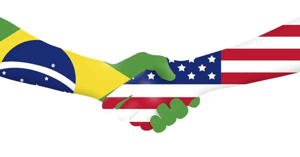 Internationales Geschäft Brasilien - USA — Stockfoto