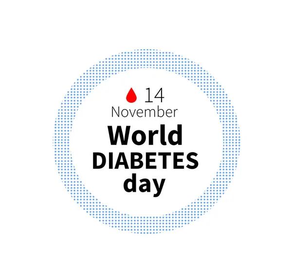 Dia Mundial da Diabetes, 14 de Novembro Banner — Fotografia de Stock