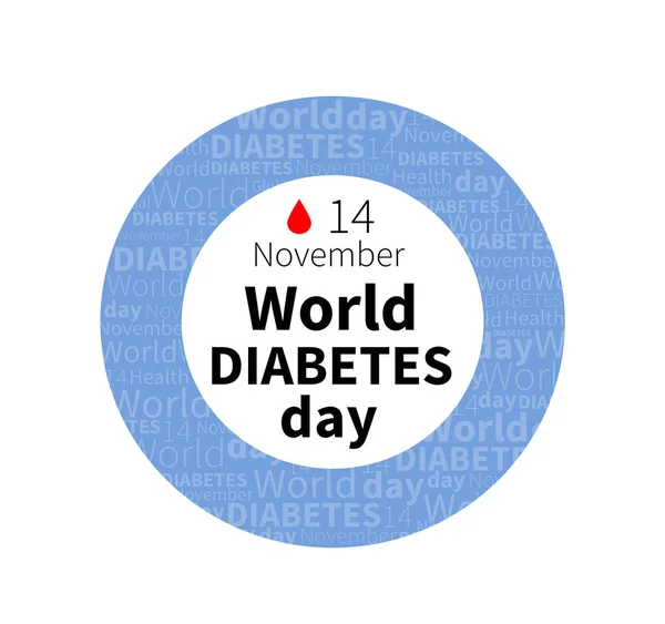 World diabetes day, november 14th banner — Stock Photo, Image
