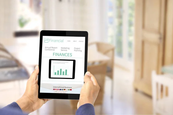 Appareil sensible - Finances service en ligne — Photo