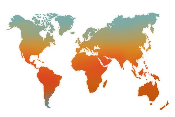 Abstracte illustratie van de wereldkaart — Stockfoto