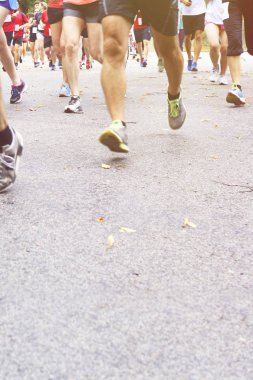 Çalışan maraton - bacak yakın 