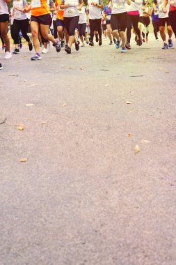 Çalışan maraton - bacak yakın 