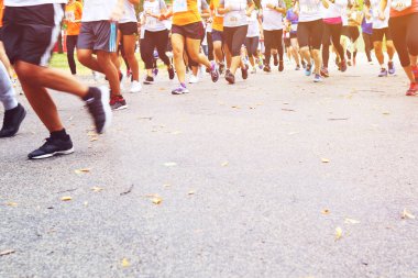 Çalışan maraton - bacak yakın 