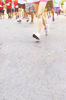 Çalışan maraton - bacak yakın 