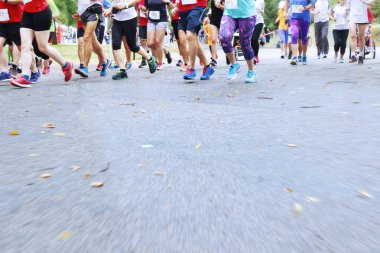 Çalışan maraton - bacak yakın 