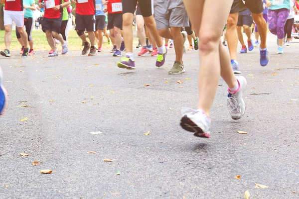 Çalışan maraton - bacak yakın 