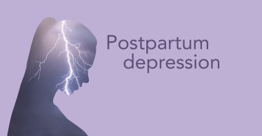 Doğum sonrası depresyon afiş