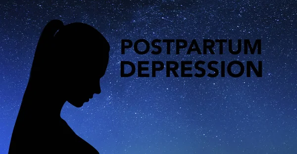 Förlossningsdepression Banner — Stockfoto