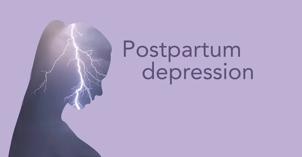 Postpartum Depression Banner fotografii de stoc fără drepturi de autor