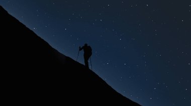 Bir gece yürüyüş erkekte