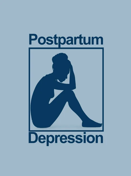 Depressione post-partum - PPD — Foto Stock