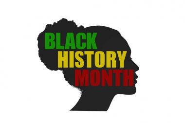 Black History Month banner illustration clipart