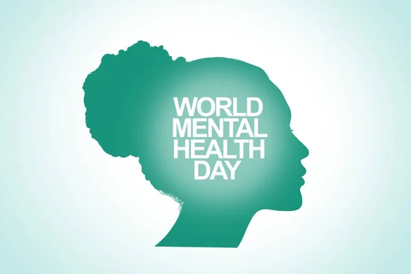 Illustration de la bannière Journée mondiale de la santé mentale — Photo
