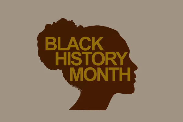 Black History Month banner illustration — Stockfoto