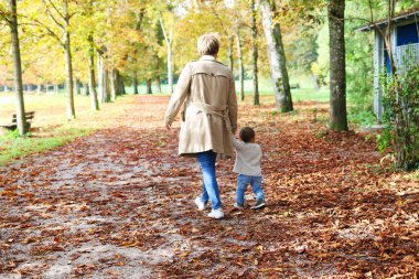 Sonbahar süre içinde Park aile 
