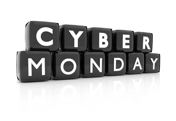 Cyber Monday 3D text — Stock Photo, Image