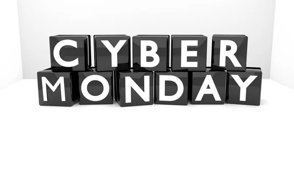 Cyber Monday 3D text — Stock Photo, Image