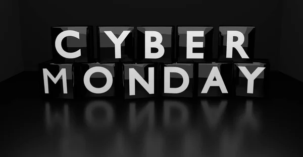 Cyber Monday 3D text — Stock Photo, Image