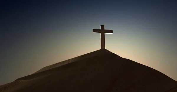 Crucificação Jesus Cristo Ilustração Religiosa — Fotografia de Stock