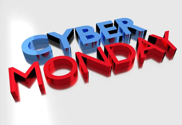 Cyber Monday Text Illustration — Stock Photo, Image