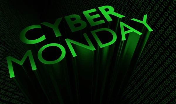 Ilustrație Text Cyber Monday — Fotografie, imagine de stoc