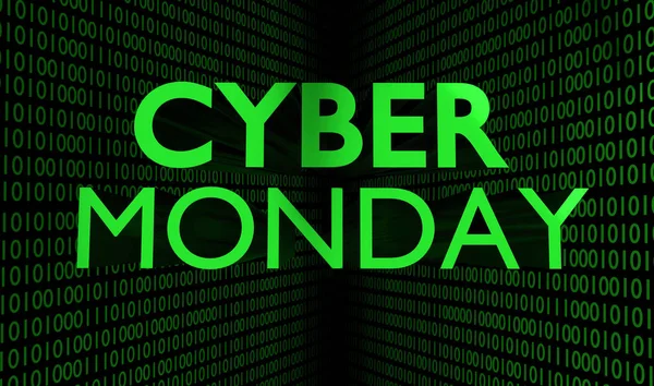 Ilustrație Text Cyber Monday — Fotografie, imagine de stoc