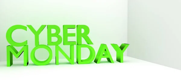 Cyber Monday Text Illustration Copy Space — Stock Photo, Image