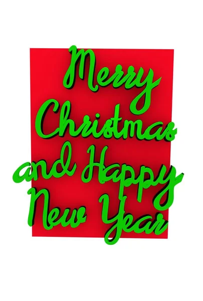 Frohe Weihnachten Und Ein Gutes Neues Jahr Text — Stockfoto