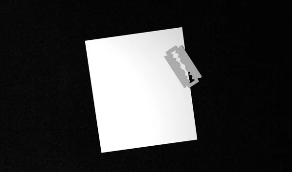 Copyspace と空白の自殺の手紙 — ストック写真
