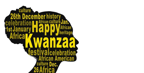 Ilustración Feliz Kwanzaa Con Espacio Copia —  Fotos de Stock