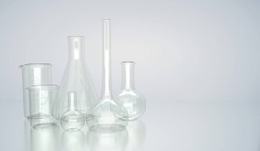 Temiz yüzey kopya alanı üzerinde boş Laboratuar kapkacakları