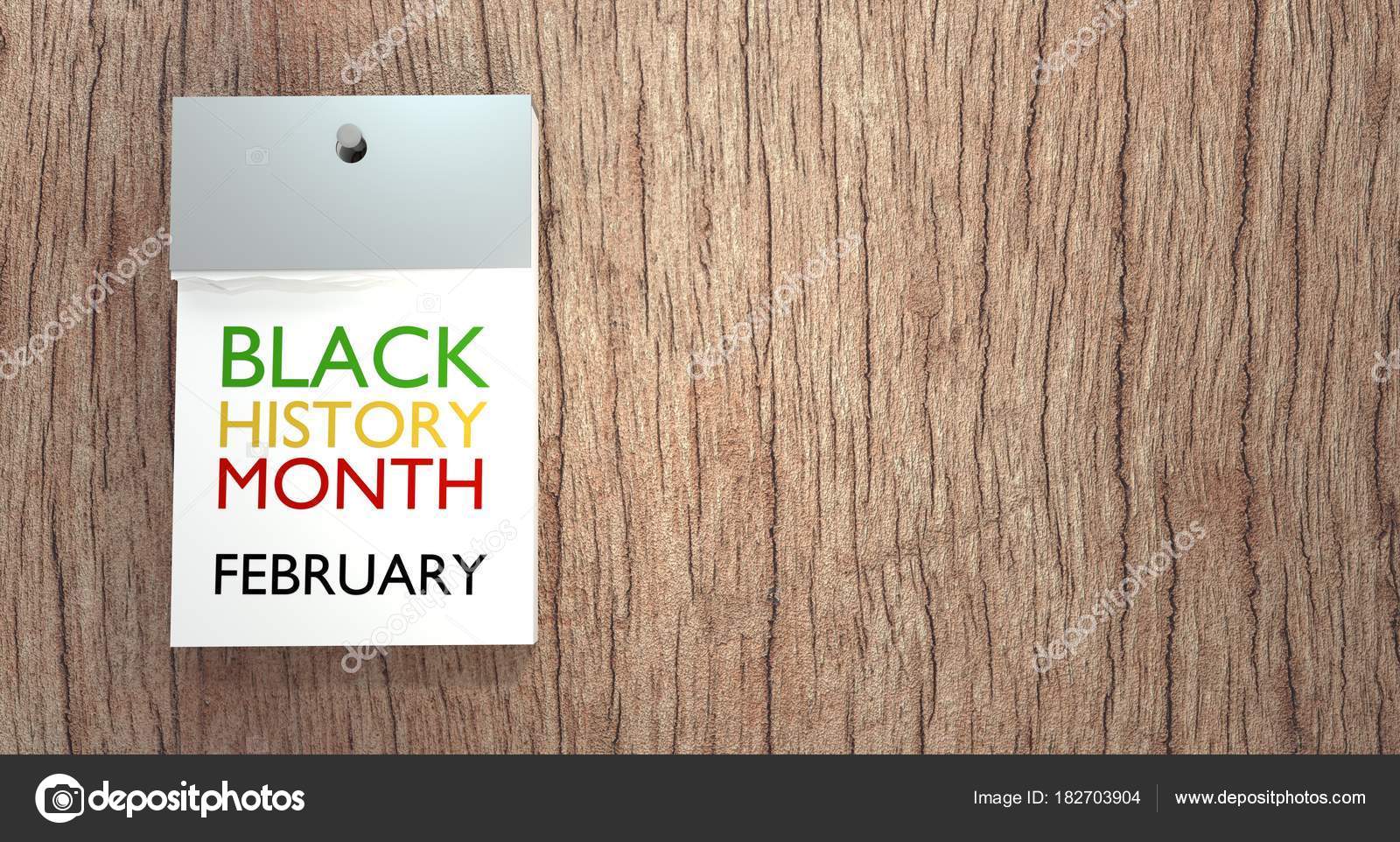 Black History Month Calendar Copyspace Stock Photo by ©tiagoz 182703904