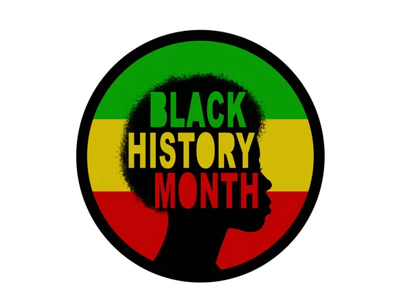Zwarte Geschiedenis Maand Rander Illustratie — Stockfoto