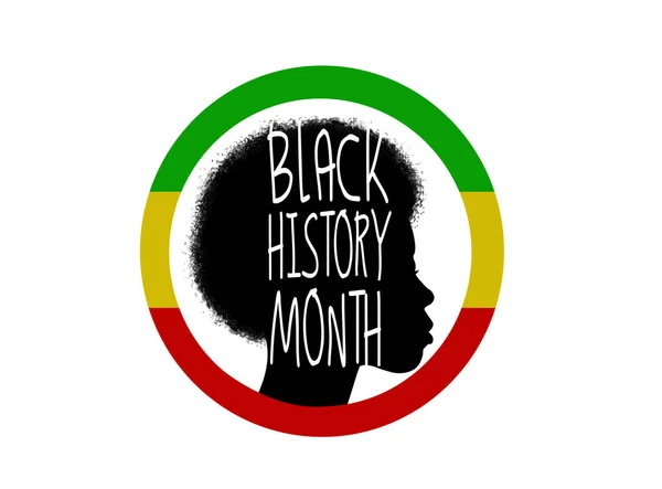 Black History Month Rander Ilustration — Fotografie, imagine de stoc