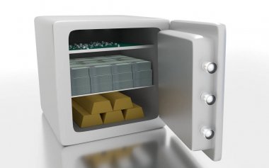 Bir 3d render kasa