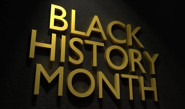 Black History Month Render Text fotografii de stoc fără drepturi de autor