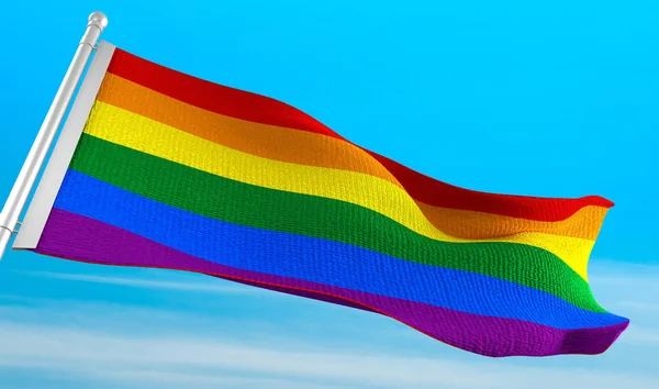 Rainbow Flagga Hbt Rörelsen — Stockfoto