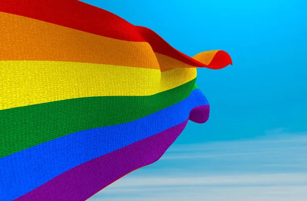 Rainbow Flagga Hbt Rörelsen — Stockfoto