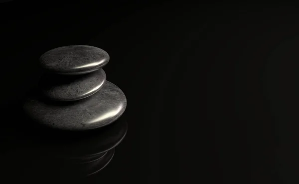 Zen Wellness Steine Mit Kopierraum Stockbild