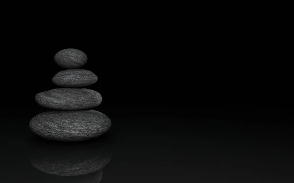 Zen Spa Stones Copyspace — Stock Photo, Image