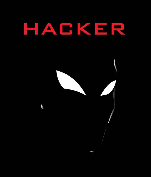 Hacker. rabló. betörő. — Stock Vector