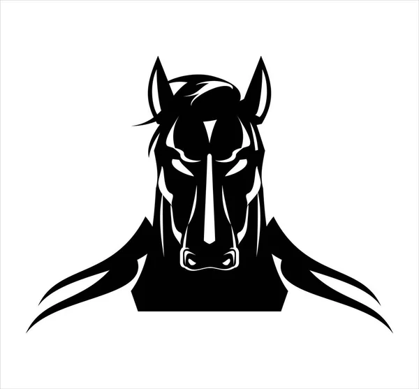 Cheval. Étalon noir . — Image vectorielle