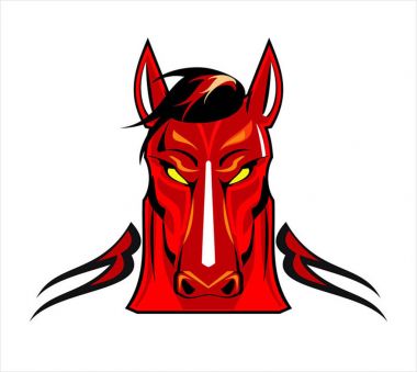 at, mustang, aygır. at kafası.